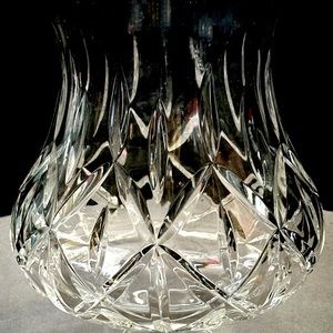 Vintage Bloch Lead Crystal Hurricane Candle Holder